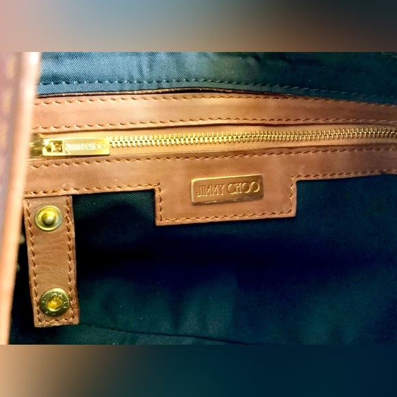 Jimmy Choo bag Brown Leather w/ Gold Accents - Picture 10 of 11